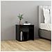 Lusso Casadino -  Comodino Nero 40x30x40 Cm In Legno Multistrato - Foto miniatura 6