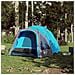 Tenda a Cupola da Campeggio 3 Persone Blu a Rilascio Rapido - Foto miniatura 2