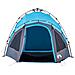 Tenda a Cupola da Campeggio 3 Persone Blu a Rilascio Rapido - Foto miniatura 5