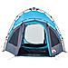Tenda a Cupola da Campeggio 3 Persone Blu a Rilascio Rapido - Foto miniatura 6