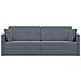 Divano Letto 2-in-1 Grigio Scuro 213x144x60 cm Velluto - Foto miniatura 5
