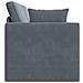 Divano Letto 2-in-1 Grigio Scuro 213x144x60 cm Velluto - Foto miniatura 6