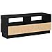 Mobile TV  con luci LED Rovere Nero 100x35x40 cm in legno ingegnerizzato - Foto miniatura 3