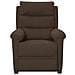 Poltrona Elettrica Reclinabile Marrone Scuro in Tessuto - Foto miniatura 3