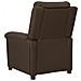 Poltrona Elettrica Reclinabile Marrone Scuro in Tessuto - Foto miniatura 5