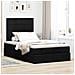 Struttura Letto Pouf con Materasso Nero 120x200 cm in Tessuto - Foto miniatura 3
