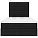 Struttura Letto Pouf con Materasso Nero 120x200 cm in Tessuto - Foto miniatura 7