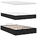 Struttura Letto Pouf con Materasso Nero 120x200 cm in Tessuto - Foto miniatura 8