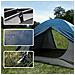 Tenda Da Campeggio Per 4 Persone Impermeabile Ultraleggera Trekking Blu - Foto miniatura 3