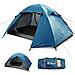 Tenda Da Campeggio Per 4 Persone Impermeabile Ultraleggera Trekking Blu - Foto miniatura 1