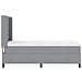 Letto a molle con materasso Grigio chiaro 100 x 200 cm Tessuto - Foto miniatura 9