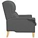 poltrona Grigio scuro 76 x 94 x 102 cm Tessuto - Foto miniatura 5