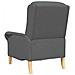poltrona Grigio scuro 76 x 94 x 102 cm Tessuto - Foto miniatura 6