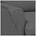 poltrona Grigio scuro 76 x 94 x 102 cm Tessuto - Foto miniatura 8
