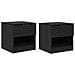 Armadietto per letto 2 pcs Rovere nero 40 x 39 x 40 cm - Foto miniatura 1