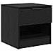 Armadietto per letto 2 pcs Rovere nero 40 x 39 x 40 cm - Foto miniatura 6