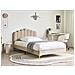 Letto Velluto Sauvian 120 X 200 Cm Beige - Foto miniatura 1