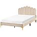 Letto Velluto Sauvian 120 X 200 Cm Beige - Foto miniatura 2