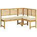 Cuscino per seduta pallet 6 pcs Crema 40 x 40 x 8 cm - Foto miniatura 5