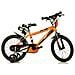 Bici Mtb Da Bambino Misura 16'' Bicicletta Da Bimbo Modello R88   Mountain Bike Con Rotelle - 16 Arancio - Foto miniatura 1