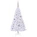 Albero di Natale artificiale Bianco 120 cm PVC e Acciaio - Foto miniatura 3