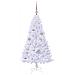 Albero di Natale artificiale Bianco 120 cm PVC e Acciaio - Foto miniatura 4