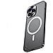 Elegante Custodia Magnetica Nera Con Bordo In Alluminio Compatibile Con Iphone 17 Pro Con Chiusura A Cavalluccio Marino - Foto miniatura 3