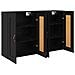 Mobile a muro 2 pcs Rovere Nero 69,5 x 34 x 90 cm - Foto miniatura 6