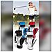 Custodia Portatile In Pelle Pu Per Palline Da Golf Con Porta Tee - Contiene 3 Palline White - Foto miniatura 2