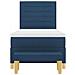 Letto a molle con materasso Blu 80 x 200 cm Tessuto - Foto miniatura 8