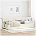 Struttura Letto Angolare con Materasso 2 pcs Crema Velluto - Foto miniatura 2