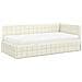 Struttura Letto Angolare con Materasso 2 pcs Crema Velluto - Foto miniatura 4