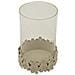 Portacandela Vkh744-beige-metallo-14x14x21 Cm - Foto miniatura 3