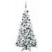 Albero di Natale Artificiale con Rami Pieghevoli Bianco 180 cm - Foto miniatura 4