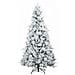 Albero di Natale Artificiale con Rami Pieghevoli Bianco 180 cm - Foto miniatura 5