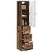 Set di armadi 2 pcs Legno antico 33 x 34,5 x 87 cm - Foto miniatura 2