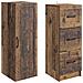 Set di armadi 2 pcs Legno antico 33 x 34,5 x 87 cm - Foto miniatura 3