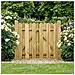 Cancello da giardino 100 x 100 cm Legno Massello di Pino Verde - Foto miniatura 2