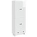 Set di armadi 2 pcs Bianco Lucido 66 x 34,5 x 95 cm - Foto miniatura 1