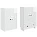 Set di armadi 2 pcs Bianco Lucido 66 x 34,5 x 95 cm - Foto miniatura 3