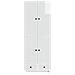 Set di armadi 2 pcs Bianco Lucido 66 x 34,5 x 95 cm - Foto miniatura 4