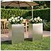 Vaso da giardino 2 pz Argento 40 x 30 x 75 cm Acciaio Inox - Foto miniatura 2
