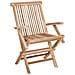 Sedia da giardino pieghevole 2 pz Naturale Legno di teak solido - Foto miniatura 3