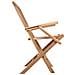 Sedia da giardino pieghevole 2 pz Naturale Legno di teak solido - Foto miniatura 5