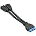 Adattatore USB per Connettere due Porte USB Connessione USB 3.0 19pin Femmina - Femmina Lunghezza 0,15m - Foto miniatura 1