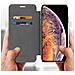 Custodia Iphone Xs Max Portafoglio Borchiette Tonde By - Nero - Foto miniatura 3