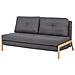 Divano Letto Colore Grigio Scuro Edland - Foto miniatura 9