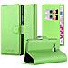 Custodia Compatibile Con Htc One M8 Mini In Verde Menta - Coperchio Protettiva Con Chiusura Magnetica, Funzione Stand E Tasca Per Le Carte - Foto miniatura 1