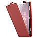Custodia Compatibile Con Sony Xperia Xz2 In Rosso Cremisi - Coperchio Protettivo In Design Flip Realizzato In Similpelle Testurizzata - Foto miniatura 1