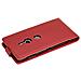 Custodia Compatibile Con Sony Xperia Xz2 In Rosso Cremisi - Coperchio Protettivo In Design Flip Realizzato In Similpelle Testurizzata - Foto miniatura 2